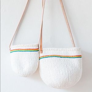 Mifuko Kiondo Woven Bag Rainbow small